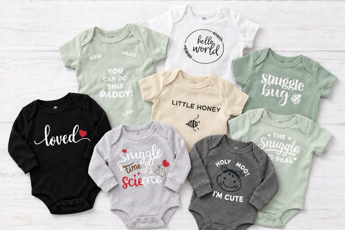 Little Love Organic Cotton Baby Bodysuits