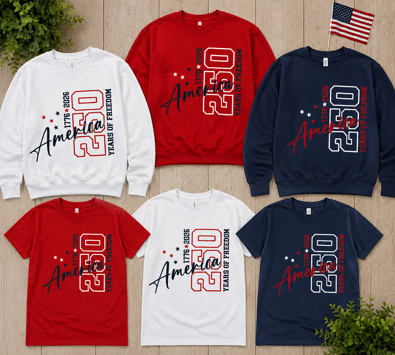 America 250 Sweatshirt or Tshirt