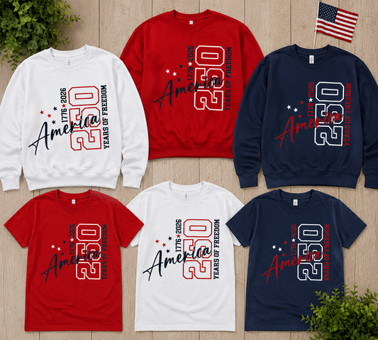 America 250 Sweatshirt or Tshirt