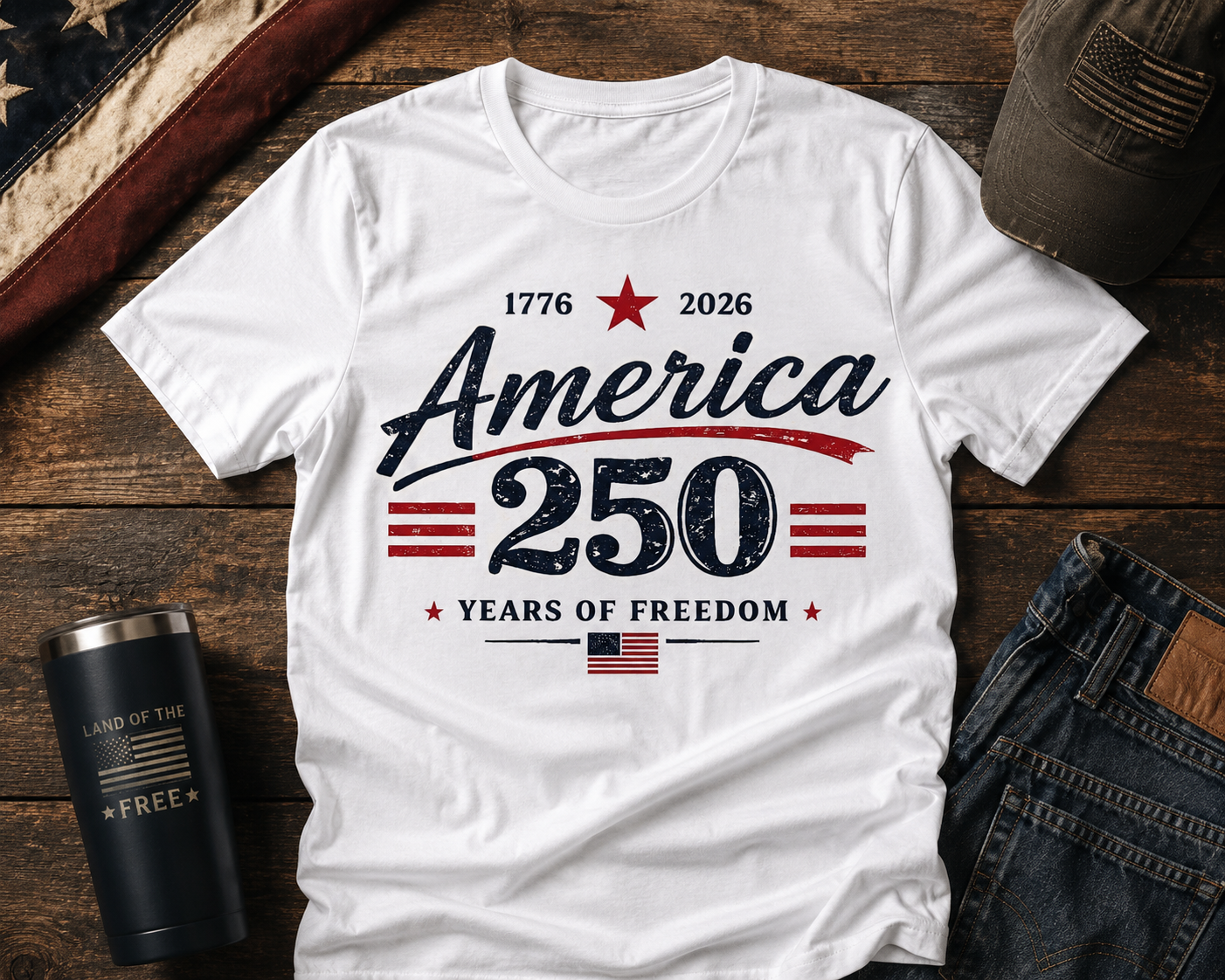 America 250 Vintage Freedom Tee