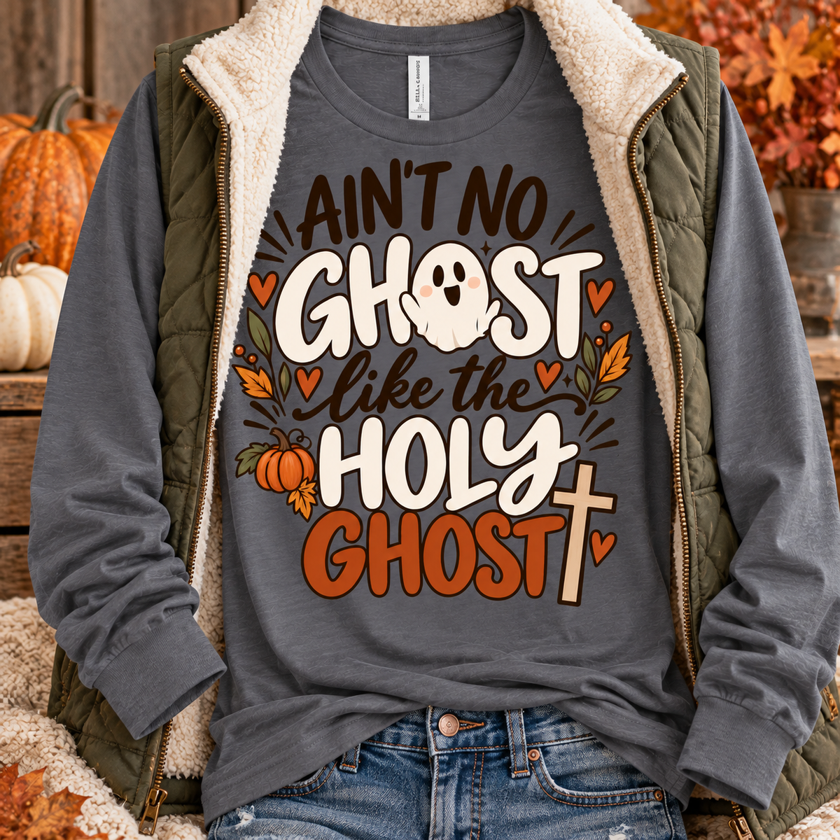 Ain’t No Ghost Like the Holy Ghost Long Sleeve Tee
