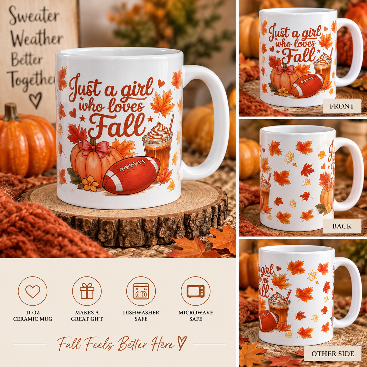 Just a Girl Who Loves Fall Mug
