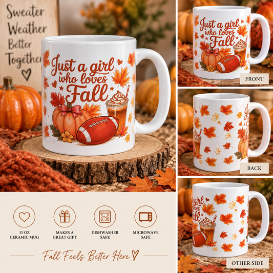 Just a Girl Who Loves Fall Mug