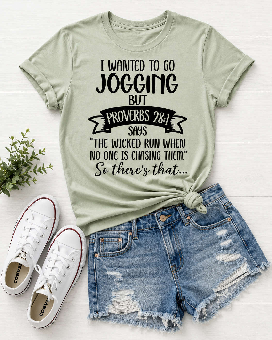 Proverbs 28:1 Jogging But Tee