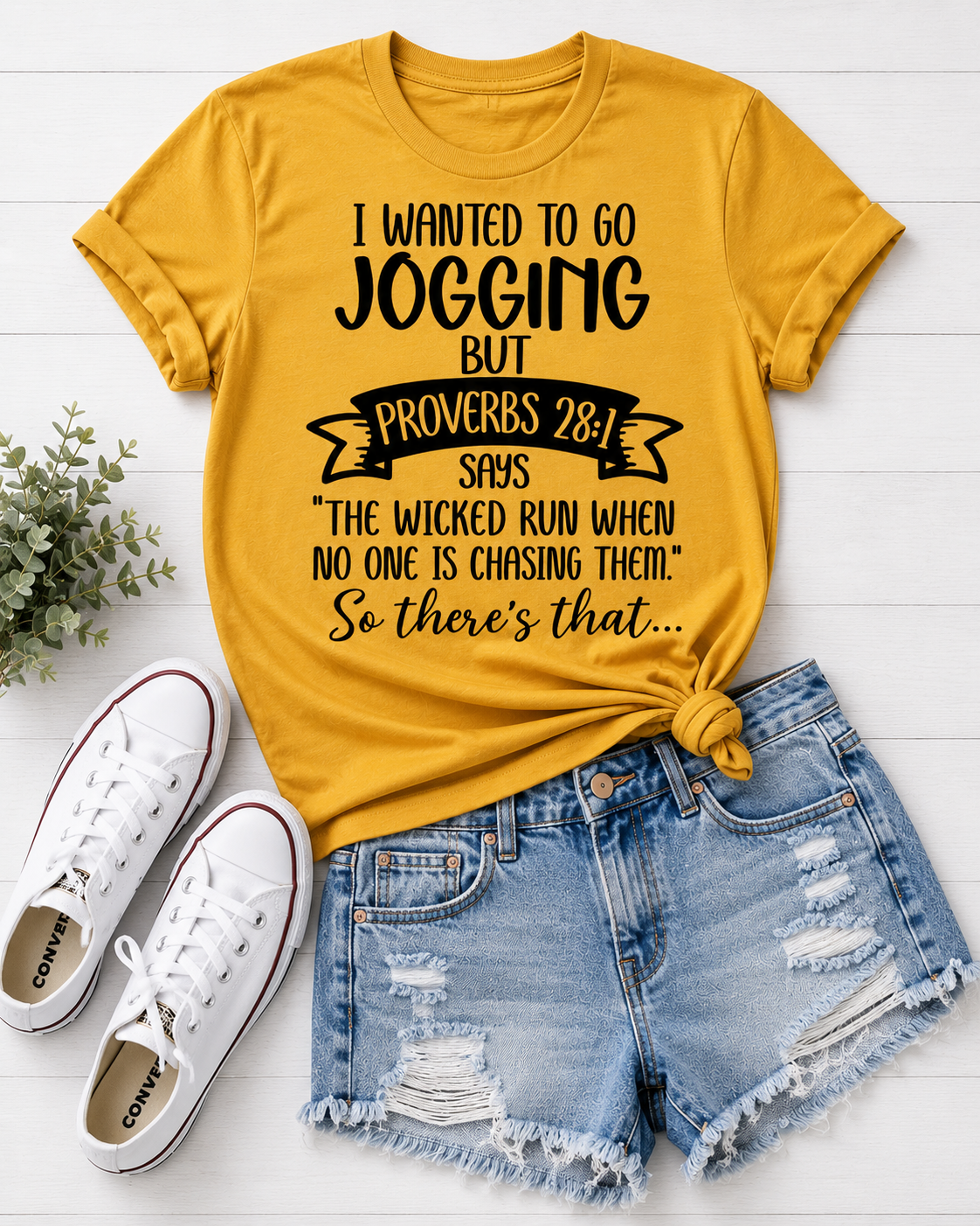 Proverbs 28:1 Jogging But Tee