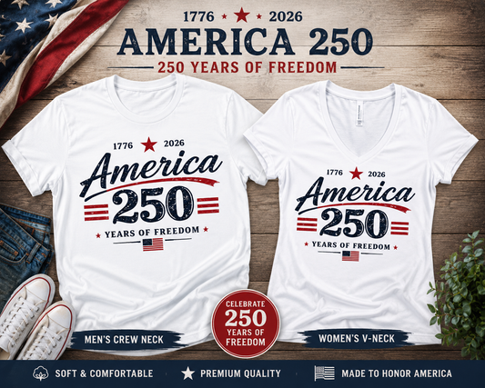America 250 Vintage Freedom Tee