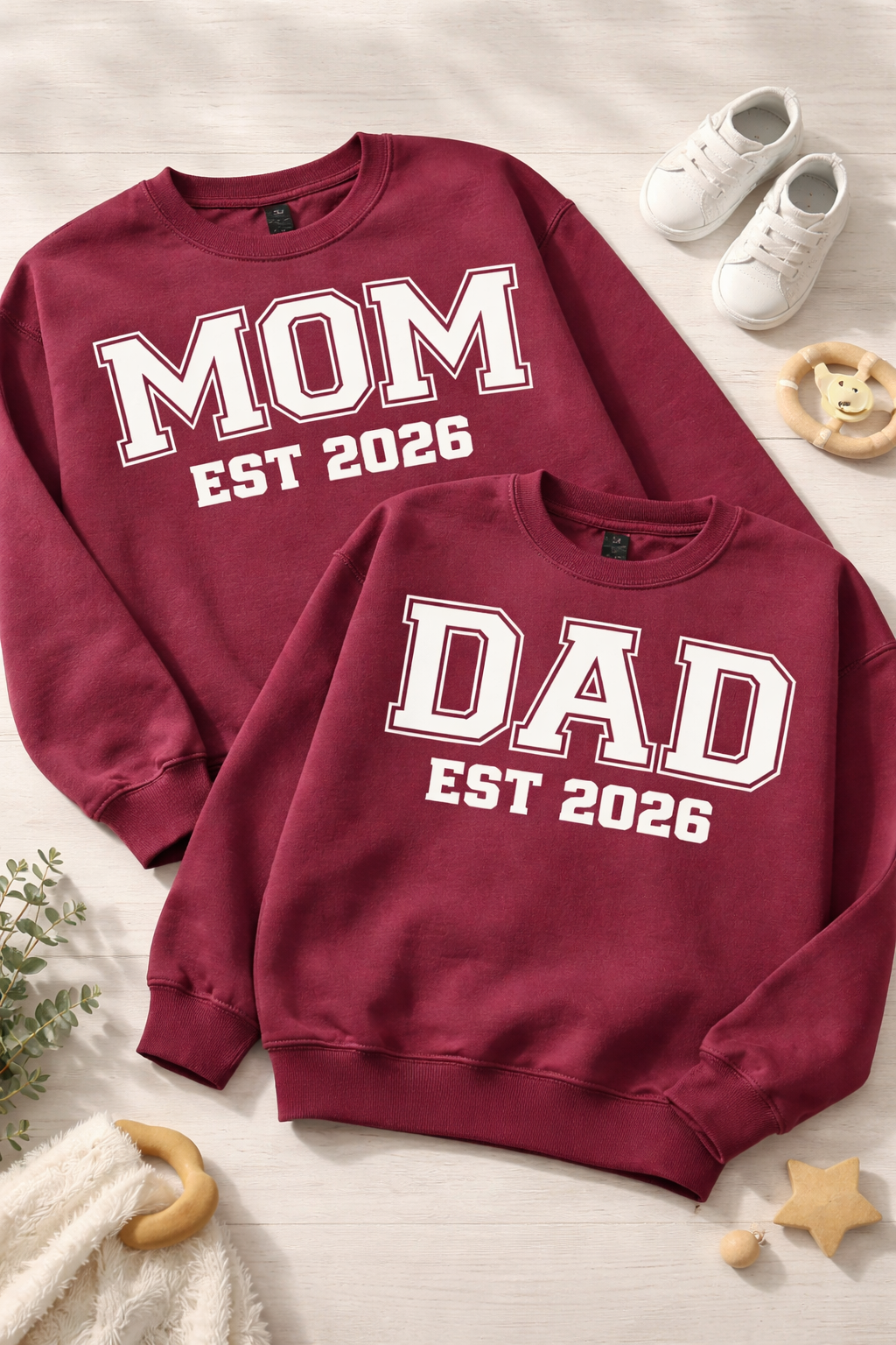 Mom & Dad Crewneck Sweatshirts