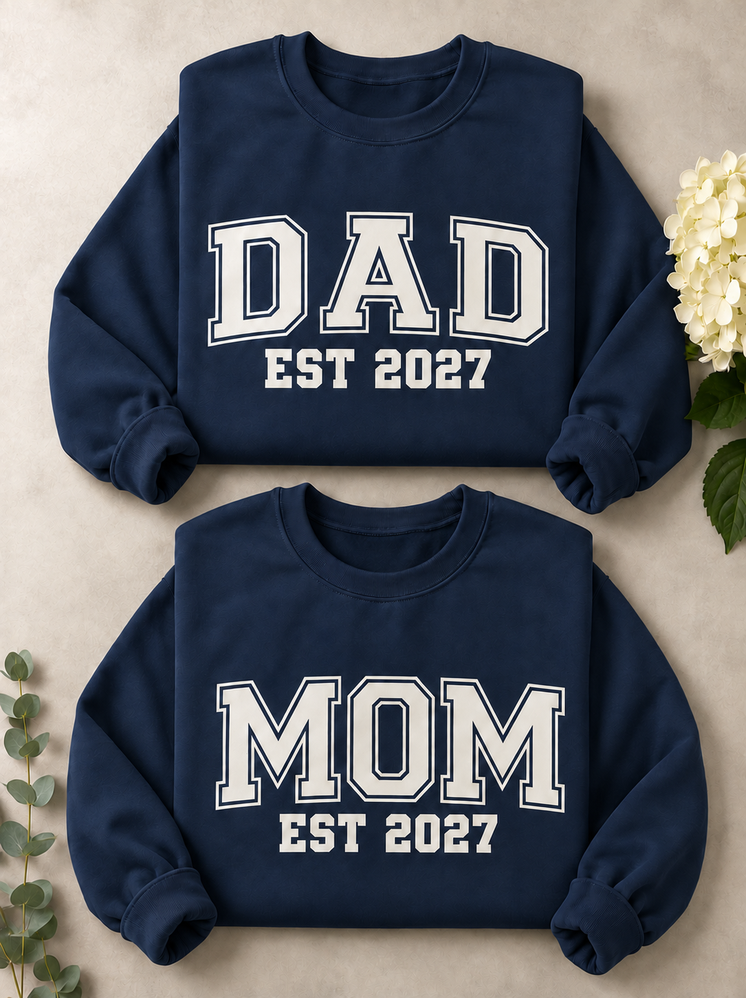 Mom & Dad Crewneck Sweatshirts